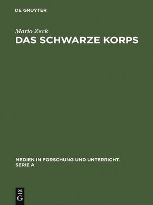 cover image of Das Schwarze Korps